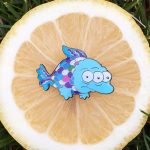 Blinky Rainbowfish Pin