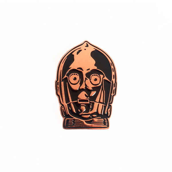 Copper Bot Enamel Pin