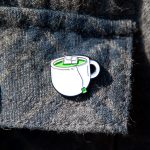 Green Tea Enamel Pin