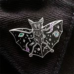 Nebula Night Bat Enamel Pin