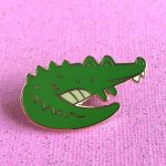 Cute Alligator Hard Enamel Pin