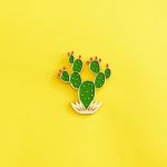 Prickly Pear Cactus Enamel Pin
