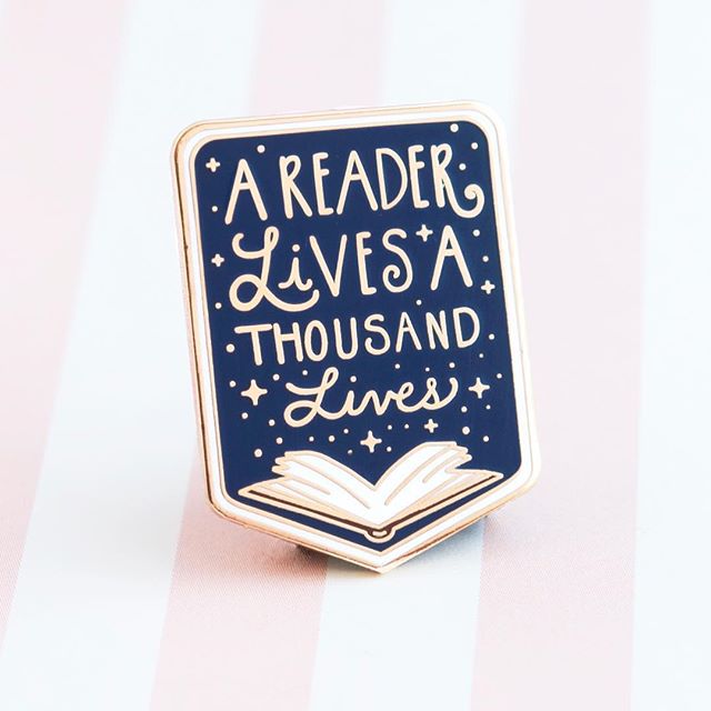 Book Lovers Enamel Pin