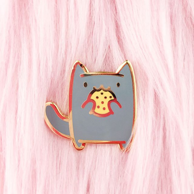 Cookie Kitten Enamel Pin
