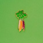 Rainbow Carrots Enamel Pin