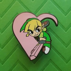 Zelda Heart Slash Enamel Pin