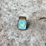 Ghost In A Jar Enamel Pin