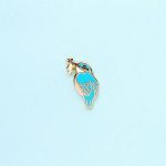 Tiny Kingfisher Enamel Pin