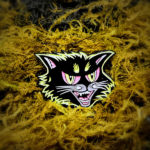 Black Cat Halloween Enamel Pin