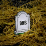 BRB Gravestone Enamel Pin