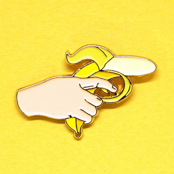 Banana Gun Enamel Pin