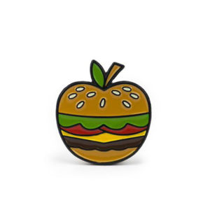 Bonita Apple Burger Enamel Pin