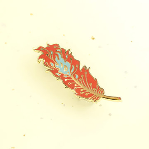 Phoenix Feather Enamel Pin