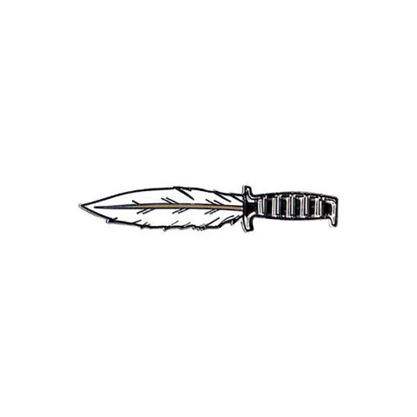 Feather Knife Enamel Pin