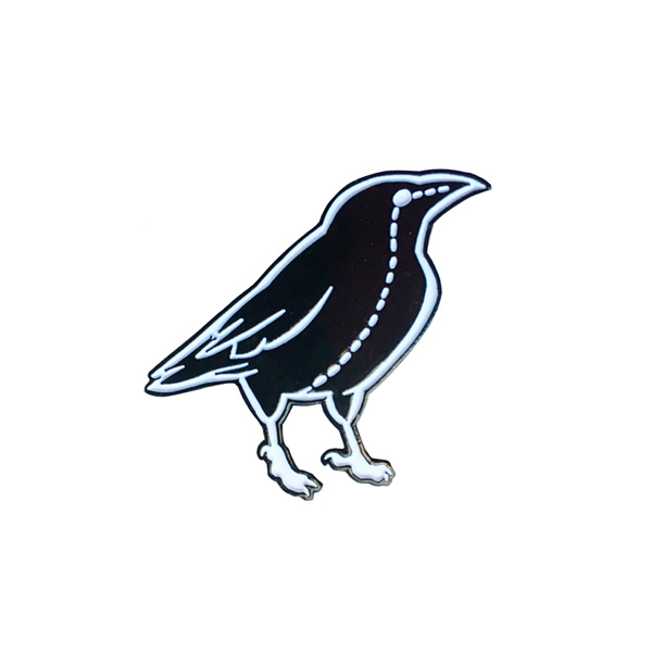 Raven Stitch Enamel Pin