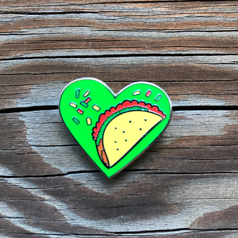 Taco Love Enamel Pin PinInn   Taco Love Enamelpin 768x768 