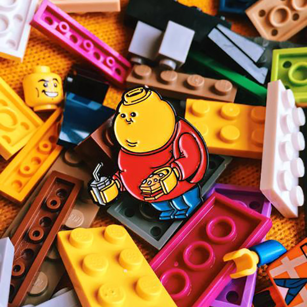 Chunky Lego Enamel Pin