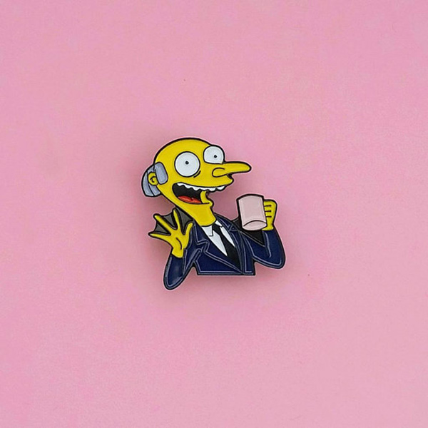 Mr Burns Coffee Time Enamel Pin