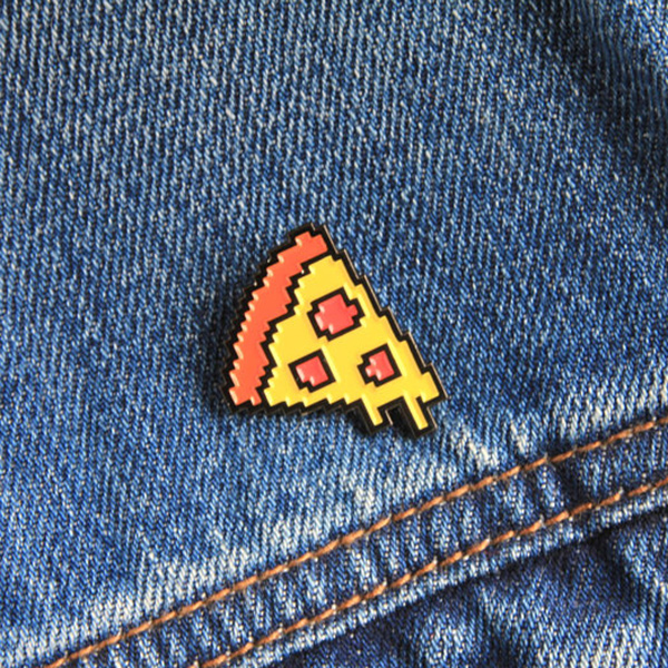 Pixel Pizza Enamel Pin
