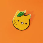 Orange Cat Enamel Pin
