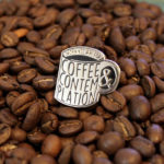 Coffee and Contemplation Enamel Pin