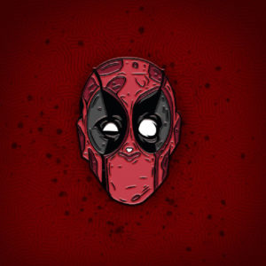 Removable Mask Deadpool Enamel Pin